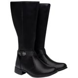 Bota Feminino Montaria Cano Longo Conforto Dona Beja 237 Salto Baixo - Preto - 35