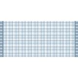 Toalha De Mesa Prime 1,37m X 20m Xadrez Azul