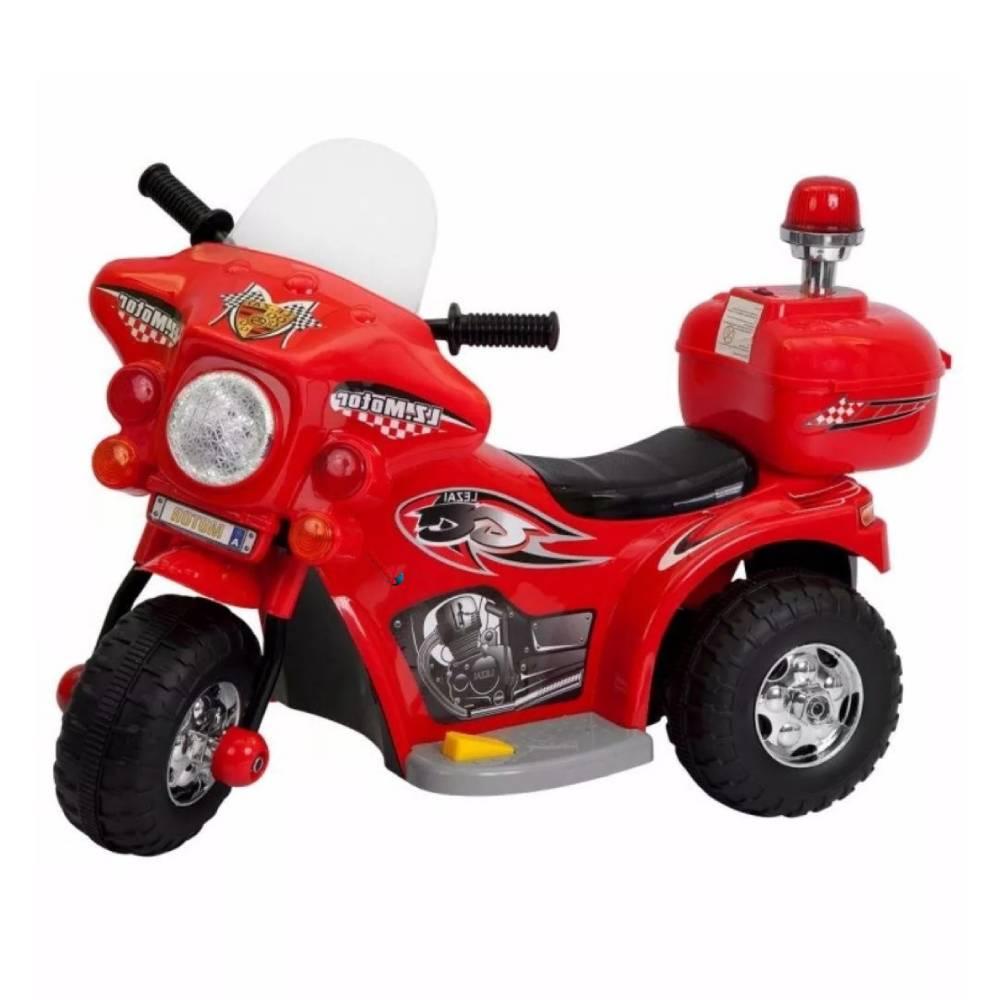 Mini Moto Elétrica Infantil Triciclo Policial Vermelha Bw002vm  Importway