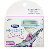 Schick Hydro Silk Hidratante Lâmina De Barbear Recargas Para Mulheres Com Cabide De Chuveiro, 4 Contagem