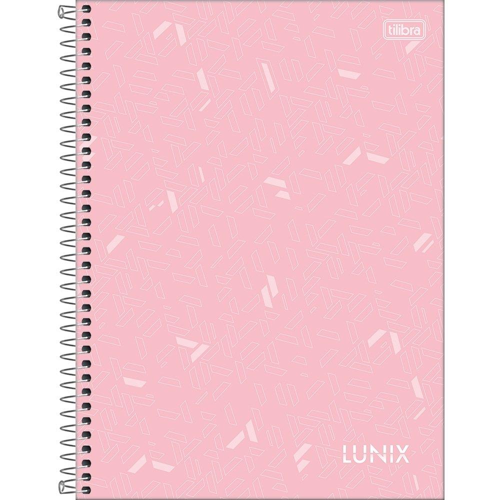 Caderno Espiral Tilibra Universitário Capa Dura 10 Matérias Lunix 160 Folhas Embalagem Com 4 6067