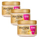 Kit Máscara Capilar Pantene Nutrição Umectante 270ml - 3 Unidades