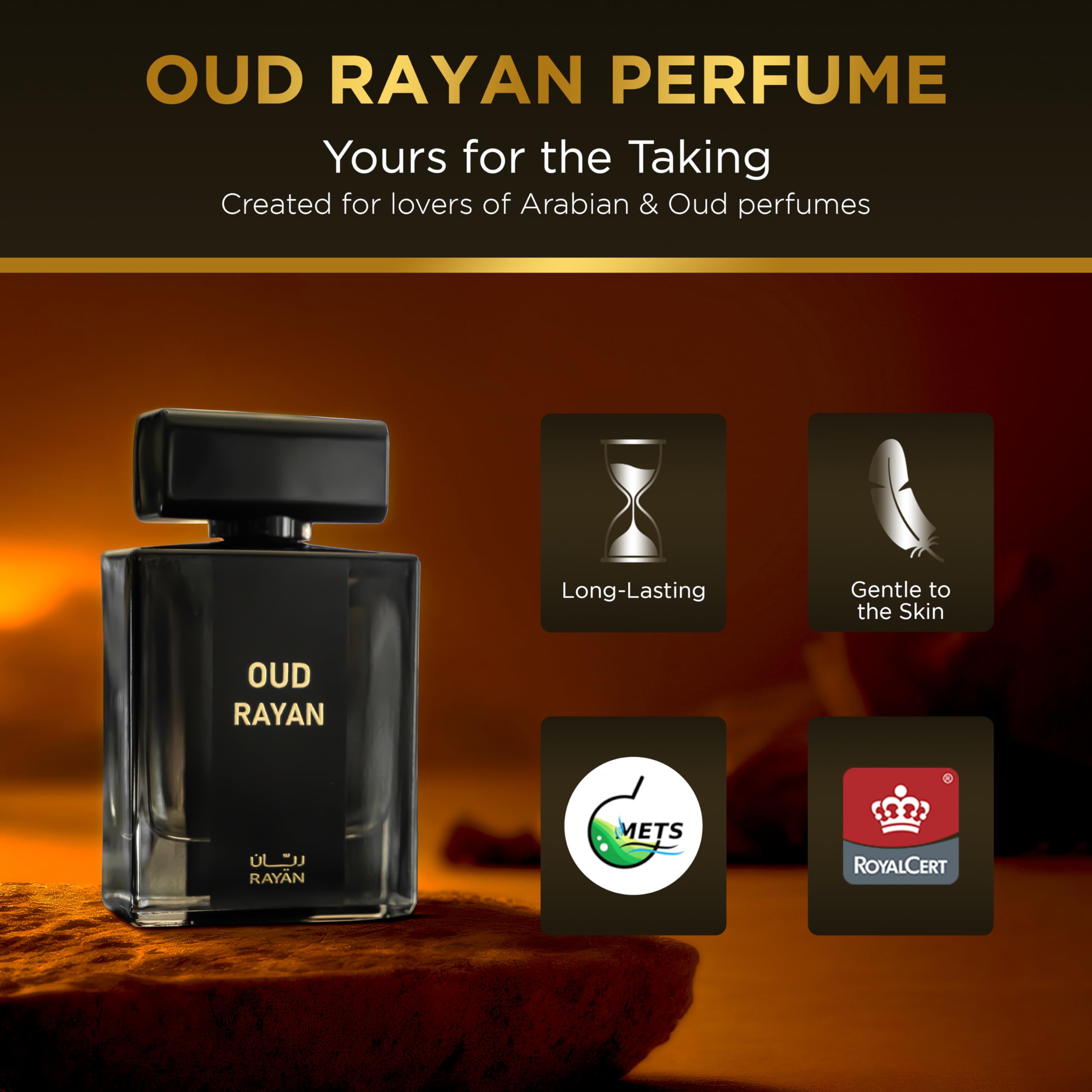 Perfume Rayan Oud Modern Eau De Parfum Para Homens 100ml