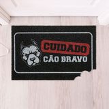 Capacho Vinil Pet Cão Bravo 40cmx60cm Kapazi