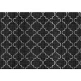 Tapete Antiderrapante Tropical 43cm X 65cm Árabe Preto Kapazi