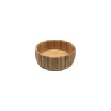 Tigela Bowl Canelado De Bambu Resistente 15cm