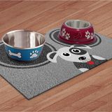 Capacho Vinil Pet S-print Hora Do Lanche Dog 40x60cm Kapazi