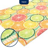 Tapete Antiderrapante Tropical Em Rolo 65cm X 15m Cítrico Kapazi