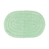 Tapete Para Banheiro Allegro 40cm X 60cm Verde Oval Kapazi