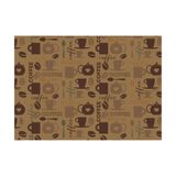 Tapete Antiderrapante Tropical 43cm X 65cm Coffee 2.0 Kapazi