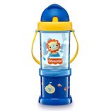 Copo Com Porta Snacks Fisher Price Playful Sunset Antivazamento 12+meses Cor Azul 300ml