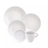 Aparelho De Jantar Porcelana 20 Peças Leve Cupe Tramontina Branco