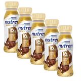 Kit 5 Nutren Senior Chocolate Suplemento Alimentar 200ml