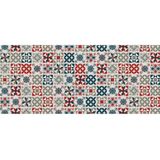 Tapete Antiderrapante Tropical 43cm X 130cm Azulejos 2.0 Kapazi