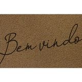 Capacho Vinil Light Bem Vindo Bege 40cmx60cm Kapazi