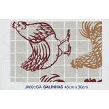 Jogo Americano Galinhas 45cm X 30cm Kapazi