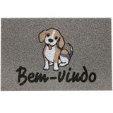 Capacho Vinil Pet Welcome Beagle 40cmx60cm Kapazi