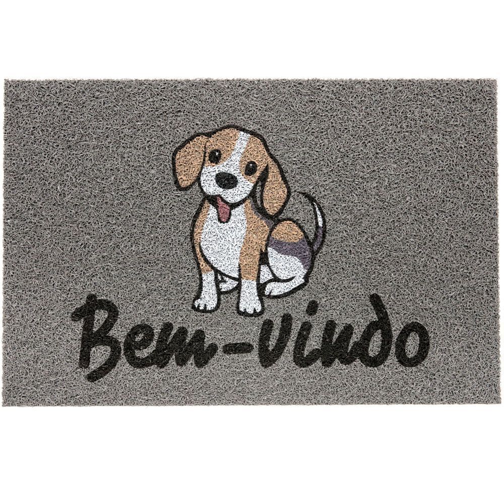 Capacho Vinil Pet Welcome Beagle 40cmx60cm Kapazi