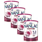 Kit 4 Fórmula Infantil Nanlac Comfor 800g