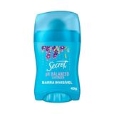 Desodorante Anitranspirante Stick Secret Clear Barra Lavender 45g