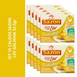 Kit 15 Caldos Sazon Lev Galinha 32,5gr