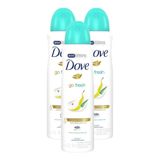 Desodorante Dove Nutritive Secrets Aerosol Antitranspirante Matcha | Kit Com Três Unidades