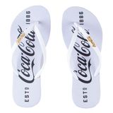 Chinelo Coca Cola 1886 Feminino Branco Branco 36 Coca-cola