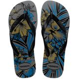 Chinelo Masculino De Dedo Casual Havaianas Aloha 4111355 - Cinza Aco - 41