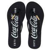 Chinelo Coca Cola 1886 Feminino Preto Preto 38 Coca-cola