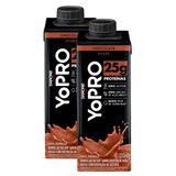 Kit 3 Bebida Láctea Uht Yopro Shake Sabor Chocolate 25g De Proteína 250ml