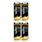 Kit 4 Bebida Láctea Yopro Protein Banana 250ml