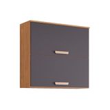 Armário Aéreo P/ Cozinha Bella C/2portas Basculantes 80 Cm Freijo/titanium - Mgm