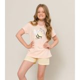 Pijama Infantil Estampa Abelhinha Evanilda Rosa 6