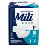 Fralda Geriátrica Mili Vita Care Tamanho P Com 10 Unidades
