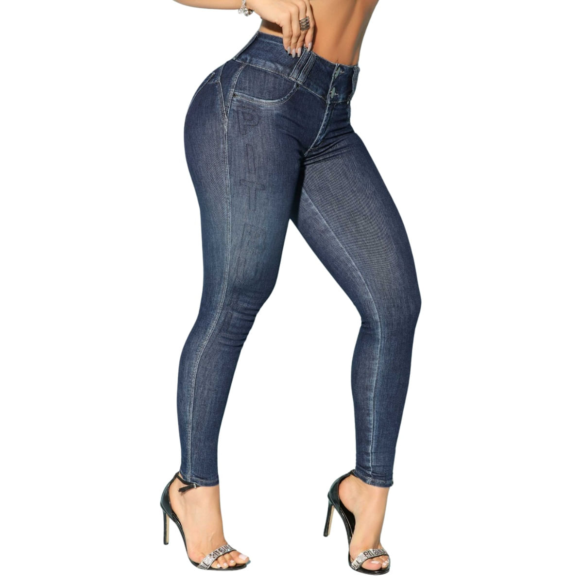 Calça Jeans Skynny Feminina Cintura Perfeita Pit Bull 82099