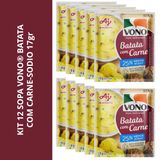 Kit 12 Sopa Vono Batata Com Carne-menos Sodio 17gr