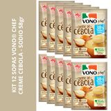Kit 12 Sopas Vono Chef Creme Cebola - Menos Sodio 58gr
