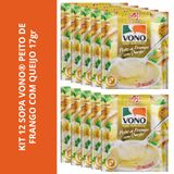 Kit 12 Sopa Vono Peito De Frango Com Queijo 17gr