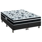 Cama Box King: Colchão Anatômico Probel D28/ep Advanced Tech1000 Plus + Base Crc Suede Gray(193x203)