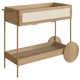 Carrinho Bar Porta Taças 110 Cm Pes Metal Oslo 28964 Hanover Artesano