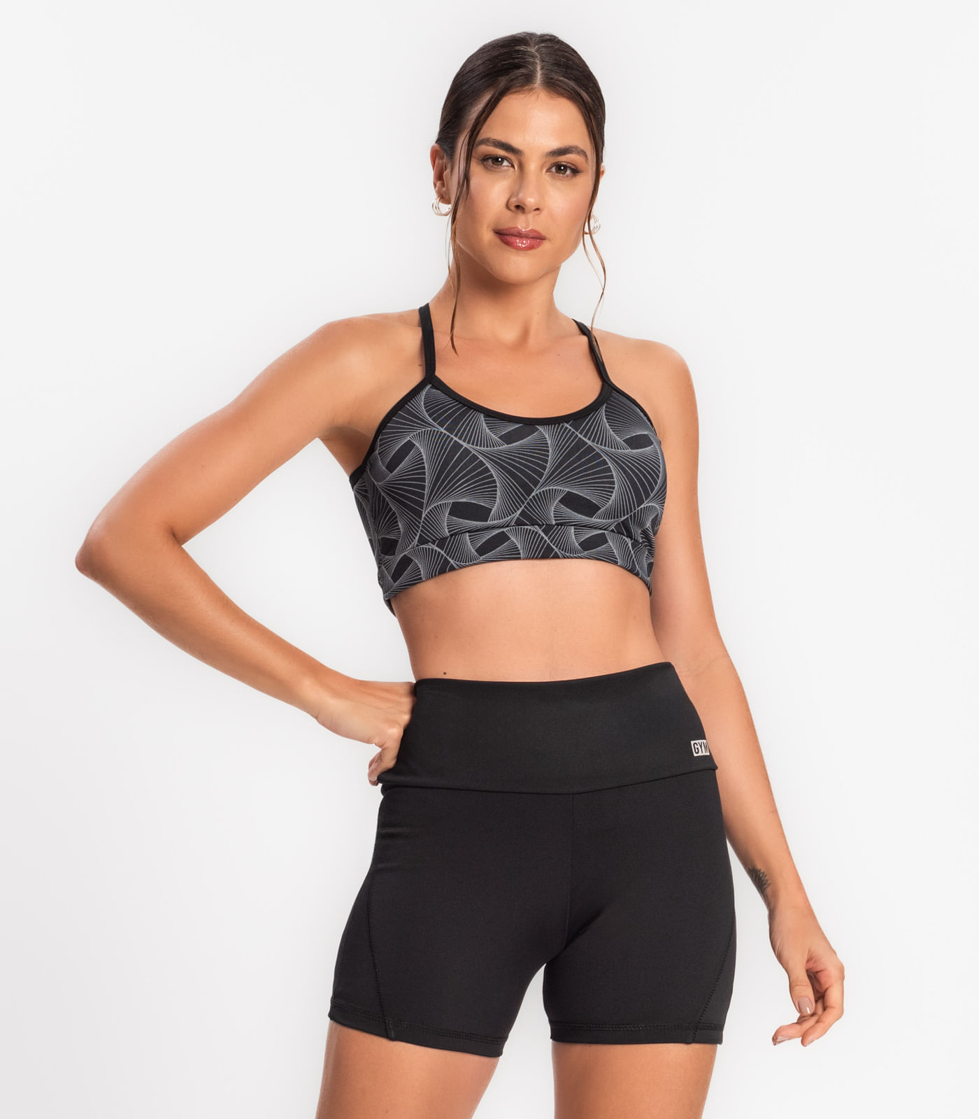 Top Feminino Com Bojo Strong Ftk Fitness Preto M