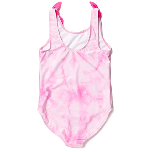 Barbie Little Girls Uma Peça Banho Terno Tie Dye Rosa 5