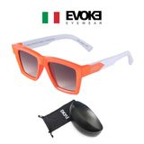 Óculos De Sol Evoke Time Square Jd07 Orange Shine Brown Grad