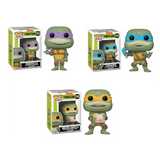 Kit Funko Pop Tartarugas Ninjas Donnatelo Michelangelo Leonardo Original