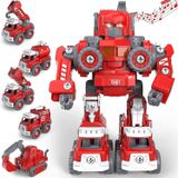 Brinquedos De Bombeiros 5 Em 1 Brinquedos De Construção Par