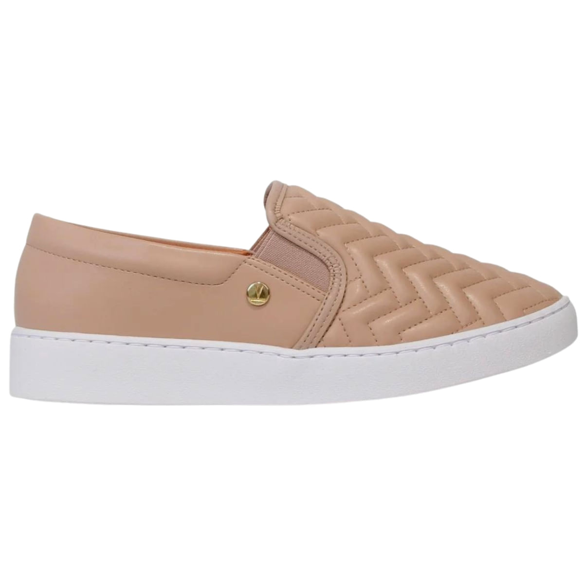 Tênis Slip On Clássico Feminino Metelassê  Vizzano 1214.1010.18462 - Bege - 39