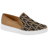 Tênis Slip On Clássico Feminino Monograma Vizzano 1214.200.26084 - Tan - 36