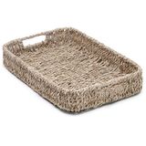 Bandeja Retangular Natural Rattan Grande 40 Cm - Mimo Style - Yk1501