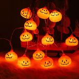 Luzes De Halloween 5m 20led Decoração Abóboras Ornamentos