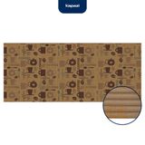 Tapete Antiderrapante Tropical 43cm X 130cm Coffee Kapazi
